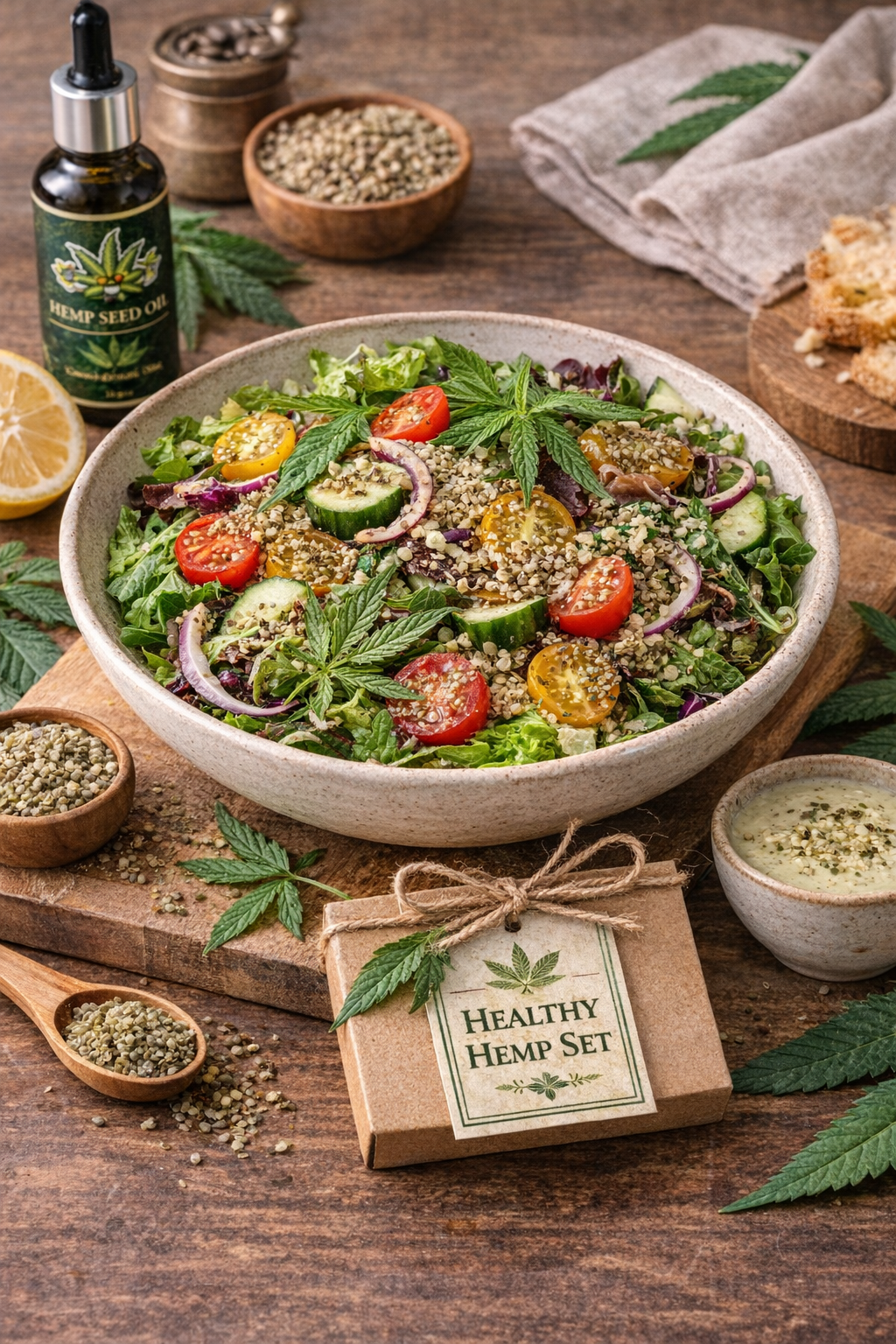 สลัดกัญชง