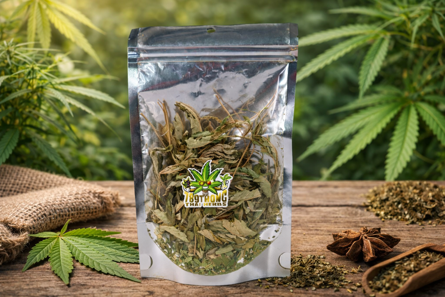 ใบกัญชงแห้ง